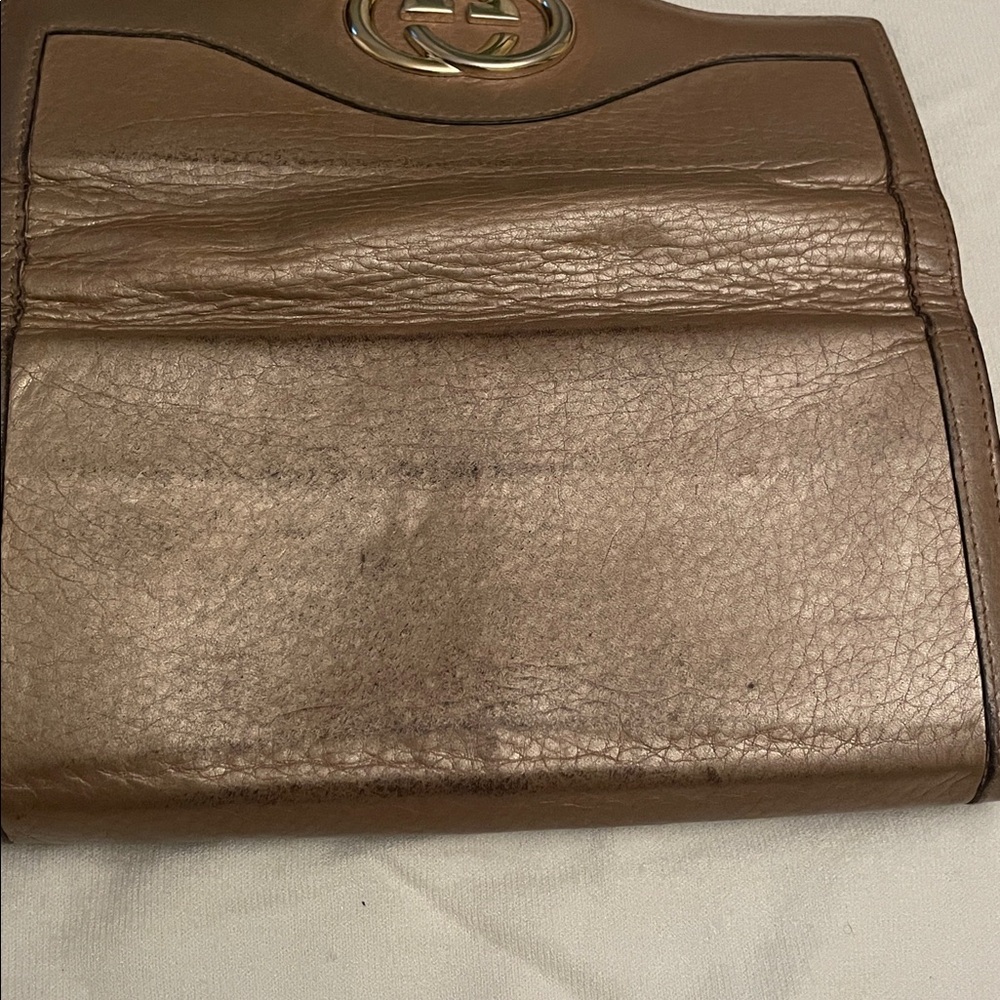 Gucci Gold Leather Women's Wallet - Picture 5 of 11